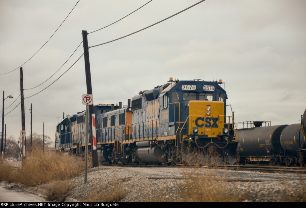 CSX Locomotives in the Yard